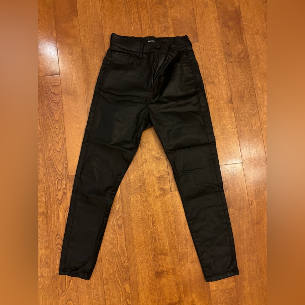 Express Coated Skinny Jeans